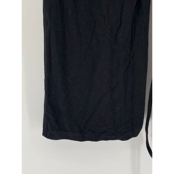 I.AM.GIA Women's Black Ruched Drawstring Relaxed-Fit Wide-Leg Pull-On Pant SZ S - Picture 7 of 10